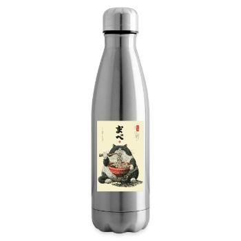 Festin de chats ramen - Bouteille isotherme - argent clair - Droite