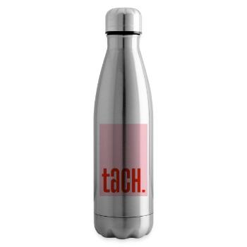 Tach - rosa rot - Isolierflasche - Lightsilver - Rechts