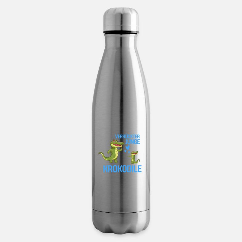 Junge Alligator Raubtier Jungen Geschenk Krokodil - Isolierflasche - Lightsilver