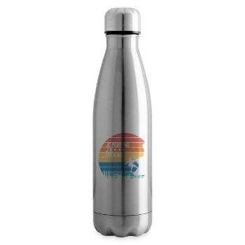 Je Peux Pas J'ai Escalade - Bouteille isotherme - argent clair - Droite