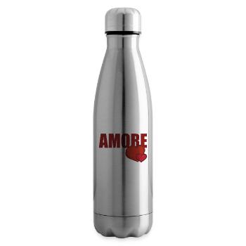 AMORE WITH HEART - Insulated Water Bottle - silver - Right