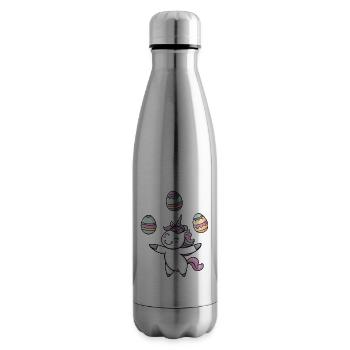 Osterei-Jongleur Einhorn - Isolierflasche - Lightsilver - Rechts
