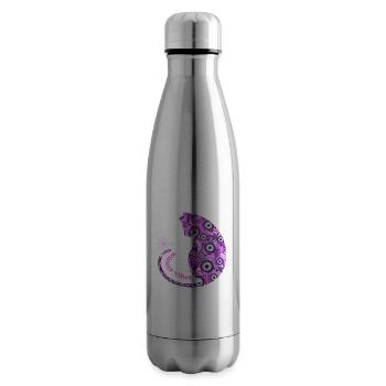 katze mit schneeflocke e 6 - Isolierflasche - Lightsilver - Rechts