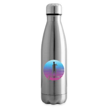 Stand up Paddling Board Women's Standup Paddling - Insulated Water Bottle - silver - Right