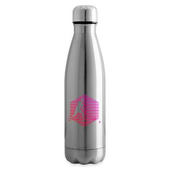 Jeux de hockey sur gazon féminin d’Innebandy - Bouteille isotherme - argent clair - Droite