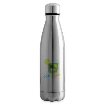 Hello mojito - Bouteille isotherme - argent clair - Droite