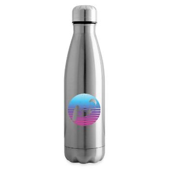 Kitesurfing Men's Kite Kite Kitesurf Kitesurfer - Insulated Water Bottle - silver - Right
