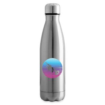 Trompettistes Trompettistes Trompettistes Femmes - Bouteille isotherme - argent clair - Droite