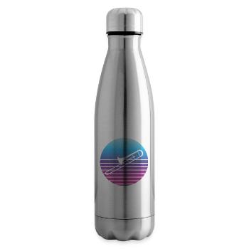 Blaskapelle Damen Herren Posaunistin Posaune - Isolierflasche - Lightsilver - Rechts