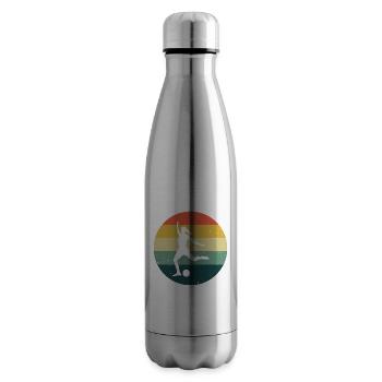 Fussballspieler Damen Herren Fussballer Fussball - Isolierflasche - Lightsilver - Rechts
