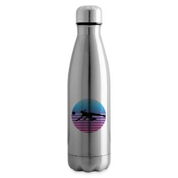 Volleyball Volleyball Volleyball Men's Volleyball Player - Insulated Water Bottle - silver - Right