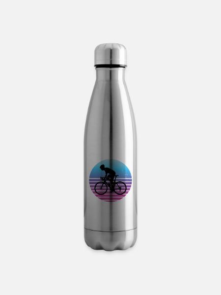 Rennradfahrer Rennrad Rennradfahren Herren - Isolierflasche - Lightsilver