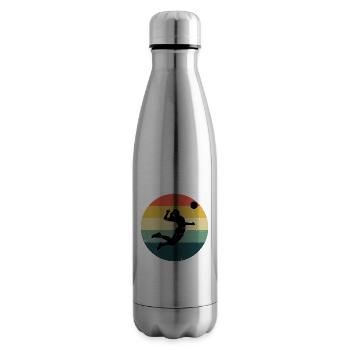 Herren Volleyball Damen Volleyballer Volley - Isolierflasche - Lightsilver - Rechts