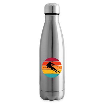Skieurs Skieurs acrobatiques - Bouteille isotherme - argent clair - Droite