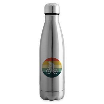 Cycling Cyclists MTB Men Mountain Bikers - Insulated Water Bottle - silver - Right