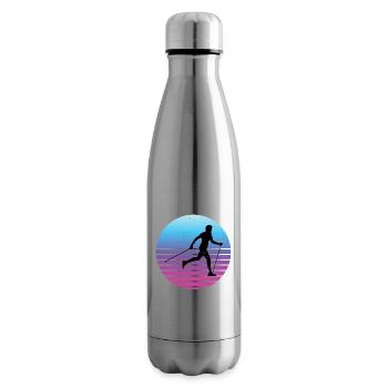 Damen Herren Walker Nordic Walker Walken Walking - Isolierflasche - Lightsilver - Rechts