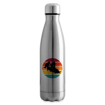 Bobsport Herren Bobbahn Bob Zweierbob Bob fahren - Isolierflasche - Lightsilver - Rechts