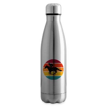 Équitation Hommes Femmes Dressage Sport équestre - Bouteille isotherme - argent clair - Droite