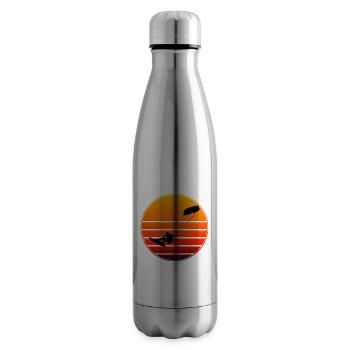 Kitesurf Kite Men Kitesurfer Women Kiting - Insulated Water Bottle - silver - Right