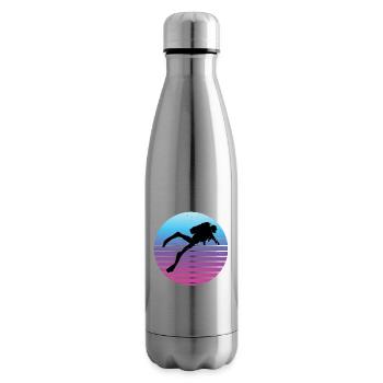 Plongeur Femmes Plongeur Plongeur Plongeur Hommes - Bouteille isotherme - argent clair - Droite