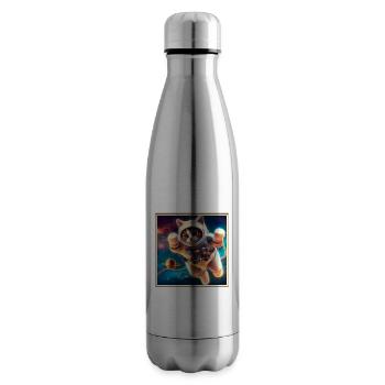 Space Kitty - Insulated Water Bottle - silver - Right