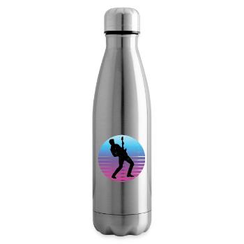 electronic guitar classical guitar guitar player - Insulated Water Bottle - silver - Right