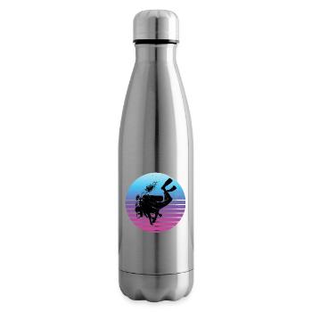 Scuba Diver Diver Free Dive Taucher Scuba Taucher - Isolierflasche - Lightsilver - Rechts