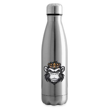Couronne de singe - Bouteille isotherme - argent clair - Droite