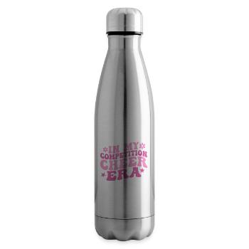 In My Competition Cheer Era - Insulated Water Bottle - silver - Right