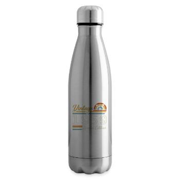 66 Years Birthday | Vintage 1959 Gift 1959 - Insulated Water Bottle - silver - Right