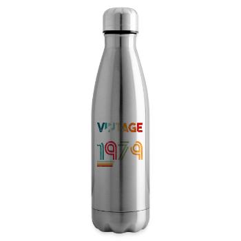 Vintage born May 1979 Birthday May 1979 - Insulated Water Bottle - silver - Right