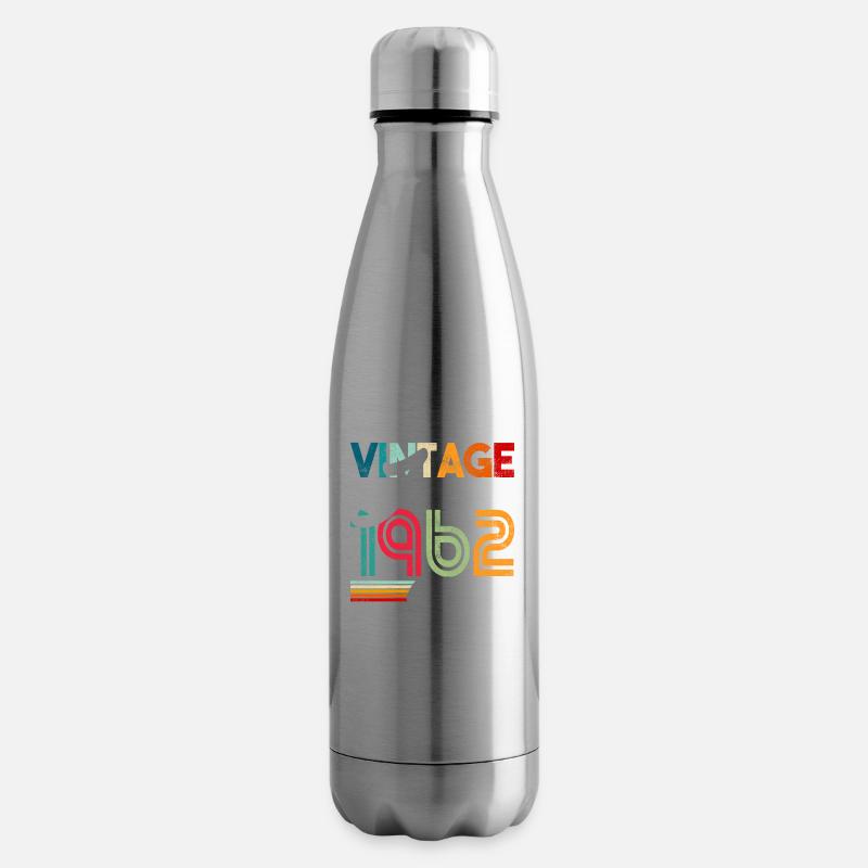 Vintage geboren Juni 1962 Geburtstag Juni 1962 - Isolierflasche - Lightsilver