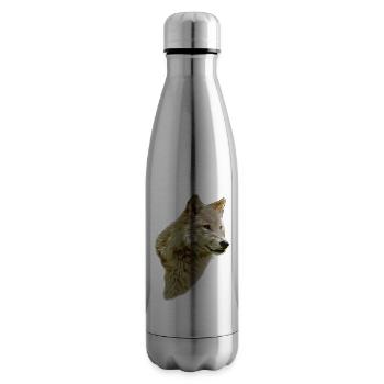 RAIK head colored - Insulated Water Bottle - silver - Right