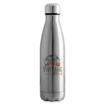 1984 Birthday Gift Born 1984 - Insulated Water Bottle - silver - Right