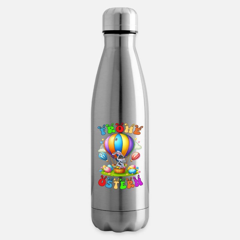 Frohe Ostern - Isolierflasche - Lightsilver