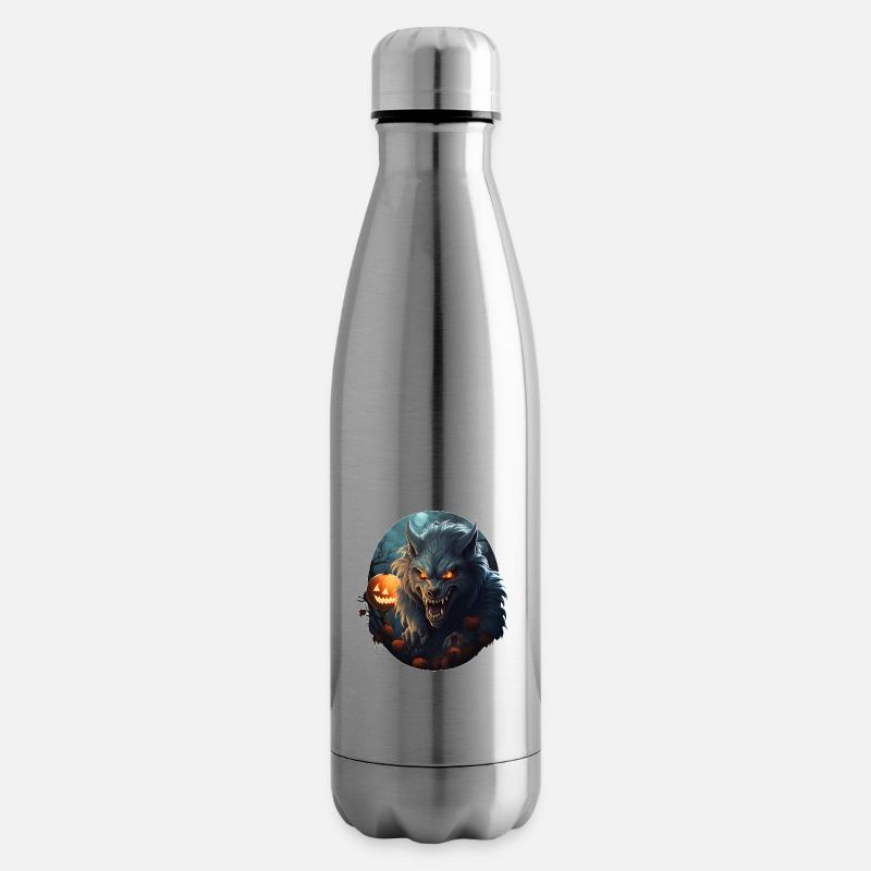 Werwolf Halloween - Isolierflasche - Lightsilver
