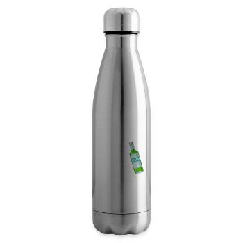 Pfefferminz Likör Pfeffi Vatertag Sauf - Isolierflasche - Lightsilver - Rechts