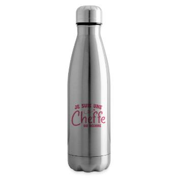 I'm a rocking chef - Insulated Water Bottle - silver - Right