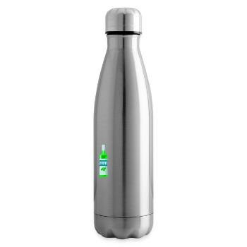 Pfefferminz Likör Pfeffi Vatertag Sauf - Isolierflasche - Lightsilver - Rechts