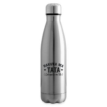 Appelez ma Tata - HAKUNA ma Tata - Bouteille isotherme - argent clair - Droite