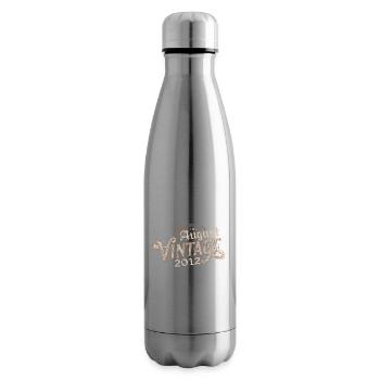 Gift August 2012 Birthday August 2012 August - Insulated Water Bottle - silver - Right