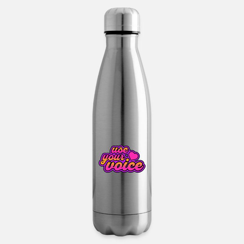 Nutze dein Stimmherz - Isolierflasche - Lightsilver