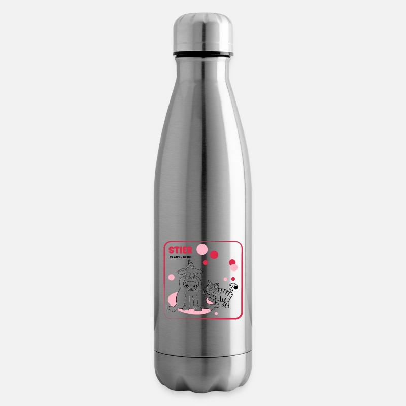 Sternzeichen Stier - Isolierflasche - Lightsilver