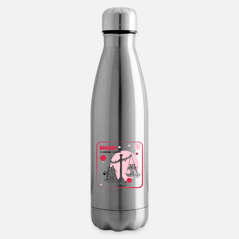 Sternzeichen Waage - Isolierflasche - Lightsilver