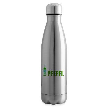 Pfefferminz Likör Pfeffi Vatertag Sauf - Isolierflasche - Lightsilver - Rechts