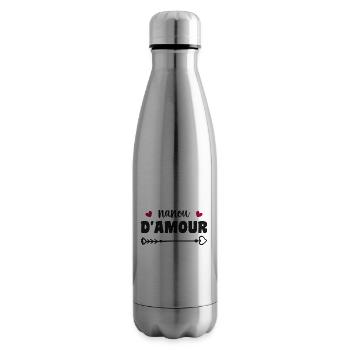 nanou d'amour - Bouteille isotherme - argent clair - Droite