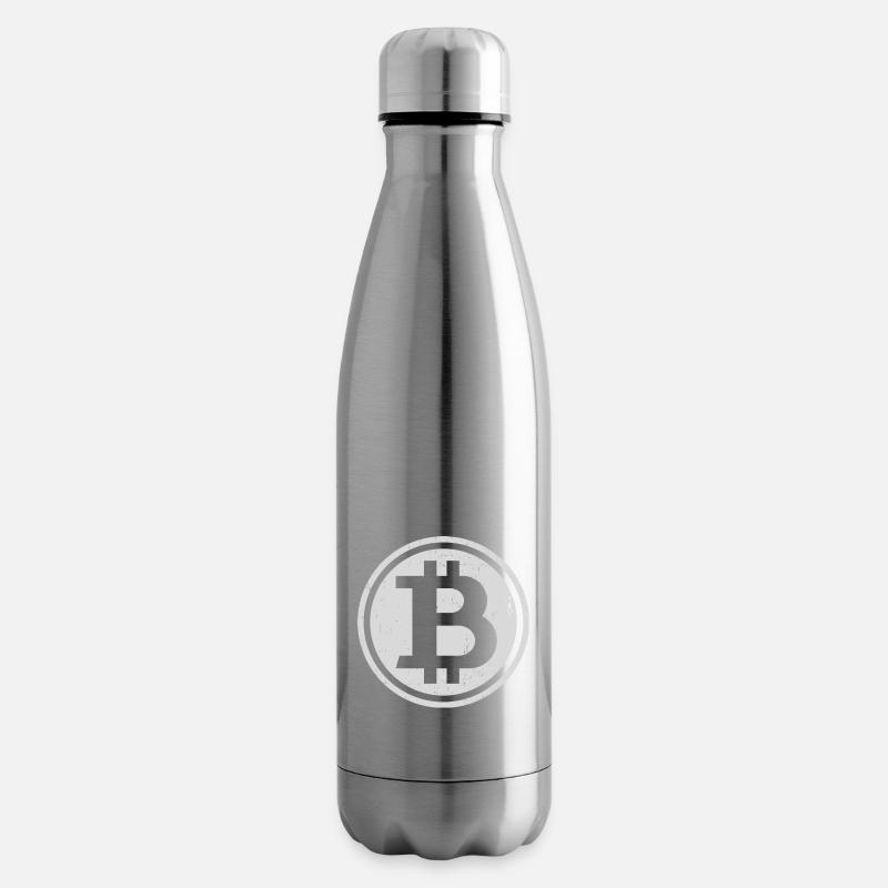 Vintage Bitcoin - Isolierflasche - Lightsilver