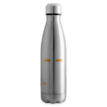 Art du bois - Bouteille isotherme - argent clair - Droite