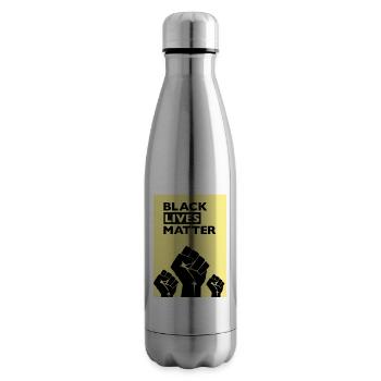 Black Lives Matter Gelb - Isolierflasche - Lightsilver - Rechts