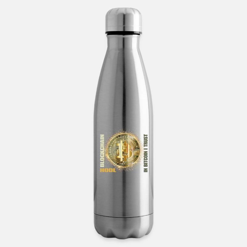 In Bitcoin vertraue ich - Isolierflasche - Lightsilver